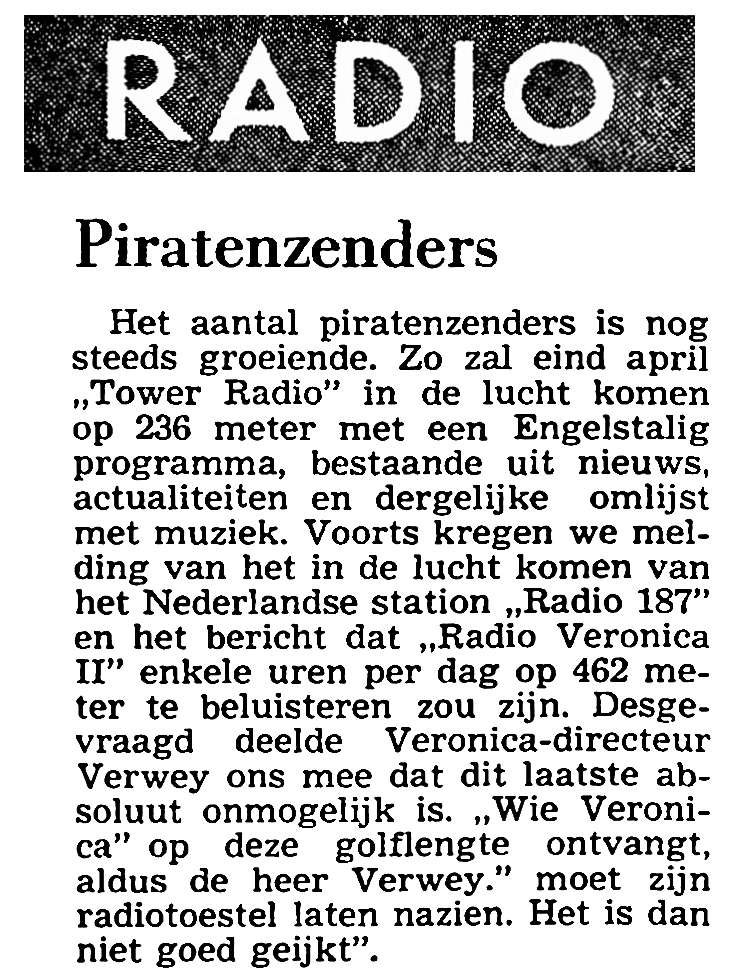 Dutch Press March 1966
